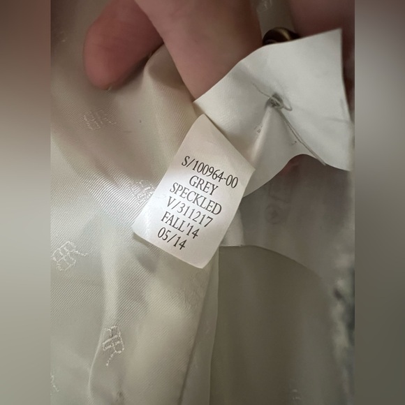 *Banana Republic Women’s Jacket Blazer Grey Preppy 12 P Petite - Picture 9 of 10